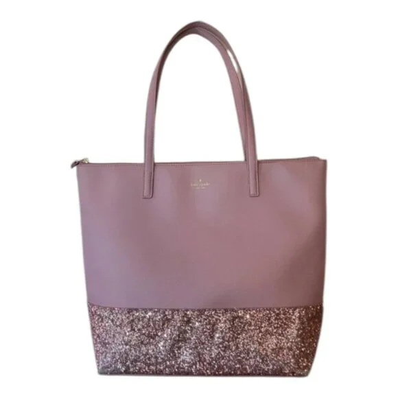 Kate Spade EUC New York Greta Court Penny Tote Bag Glitter Purse Handbag - Picture 1 of 6
